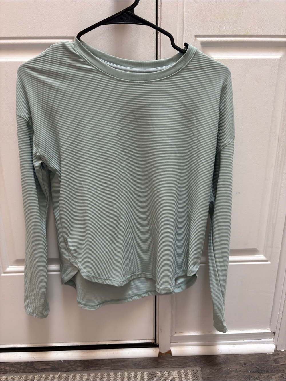 CALIA by Carrie Underwood Mint Striped Long Sleeve Top